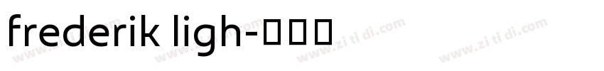 frederik ligh字体转换